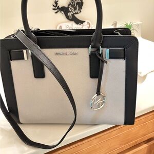Michael Kors Black and Grey Satchel
